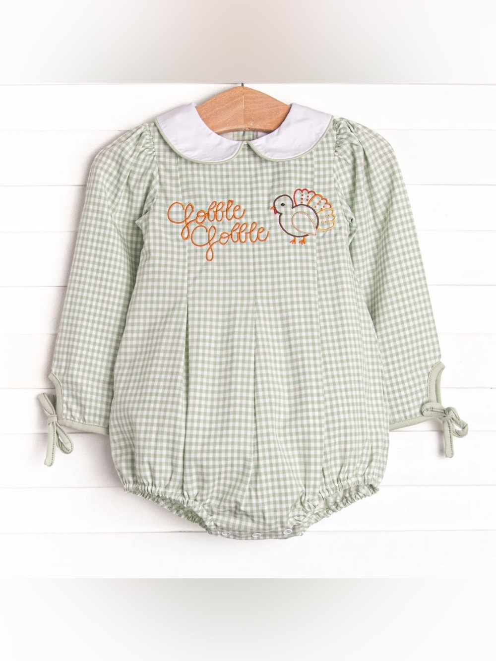 Stitchy Fish Turkey Talk Embroidered Bubble, Size 24M